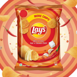 Lays Hot & Sweet Chilli Flavor 51gm