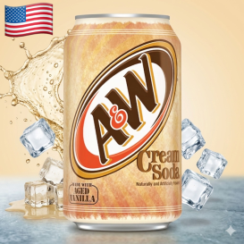 A & W Cream Soda 355ml